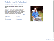 Tablet Screenshot of fatherpeterallen.muchloved.com
