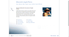 Desktop Screenshot of angela.thorne.muchloved.com